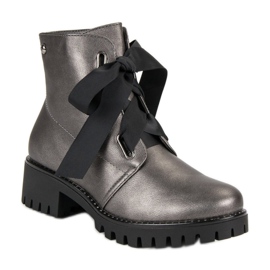 Filippo Warme Stiefel Arbeiter grau 1
