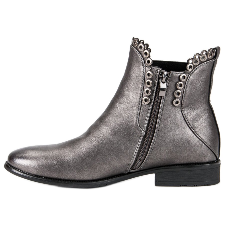 Filippo Lässige Chelsea-Boots grau 1