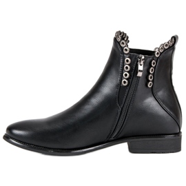 Filippo Lässige Chelsea-Boots schwarz 1