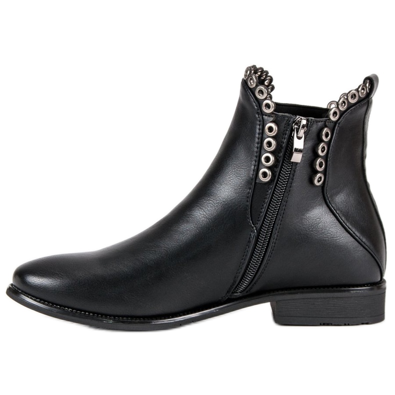 Filippo Lässige Chelsea-Boots schwarz 1