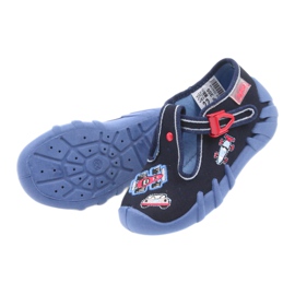 Befado Kinderschuhe 110P305 Hausschuhe blau rot marineblau 4