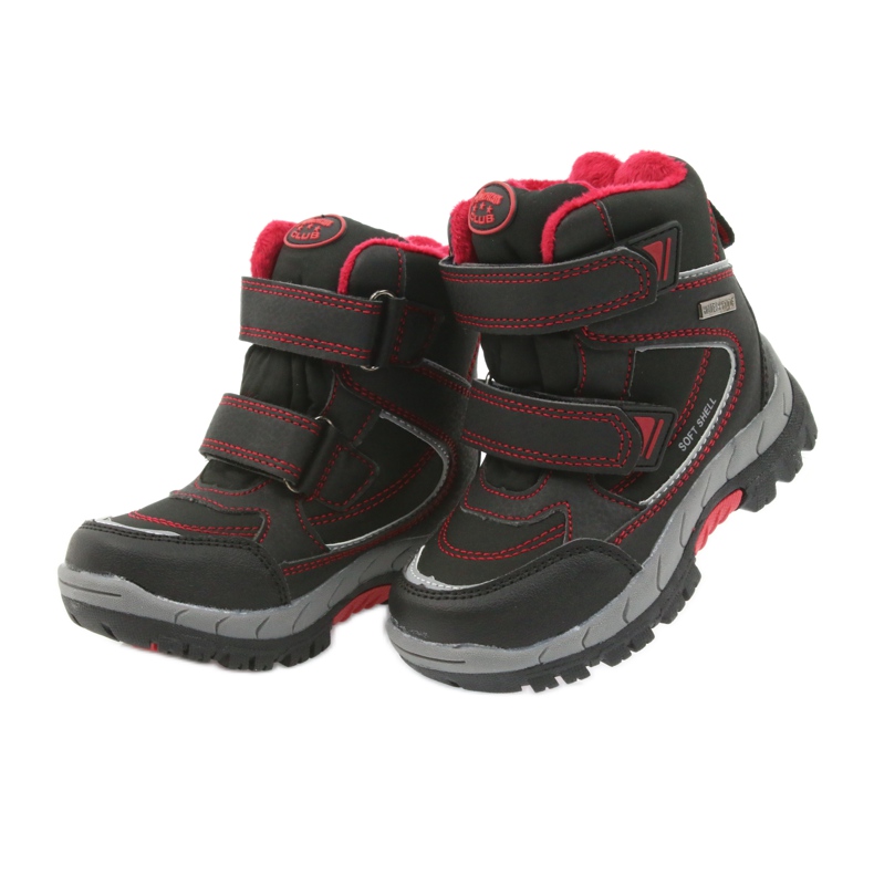 American Club American Boots Winterstiefel mit 3122 Membran schwarz rot 3