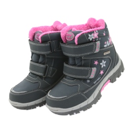 American Club American Boots Winterstiefel mit 3121 Membran grau rosa 4