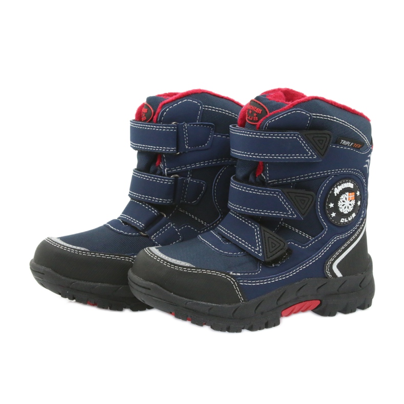 American Club American Boots Winterstiefel mit 0926 Membran schwarz rot navy blau 4