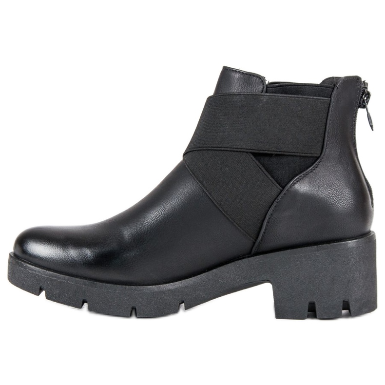 Modische Stiefel schwarz 1