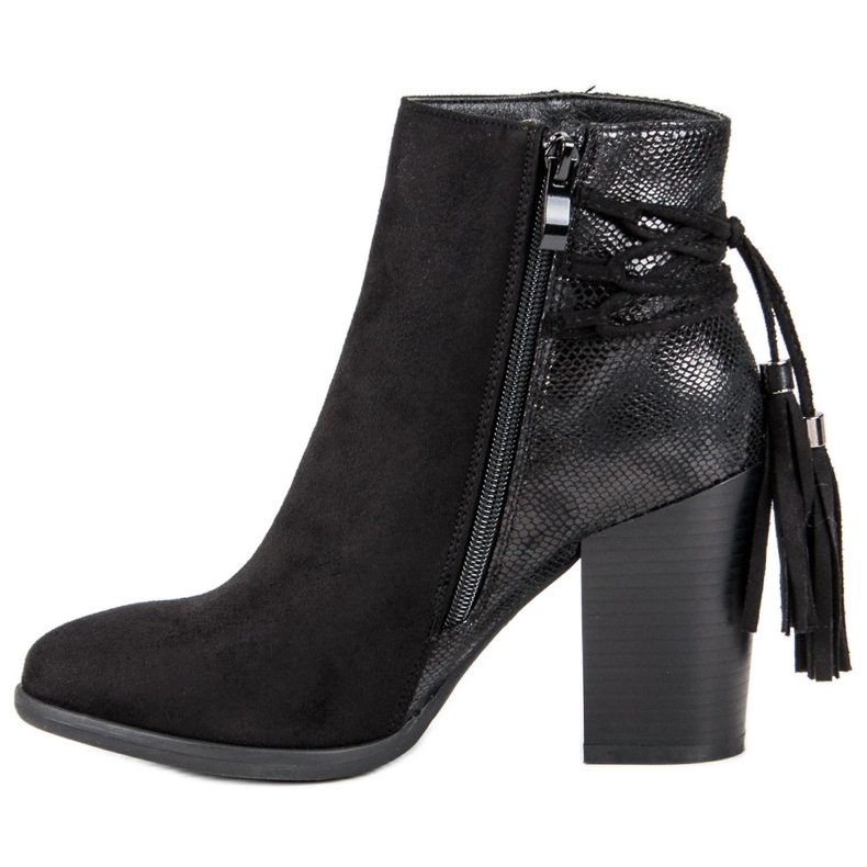 Schwarze Boho-Stiefel 1