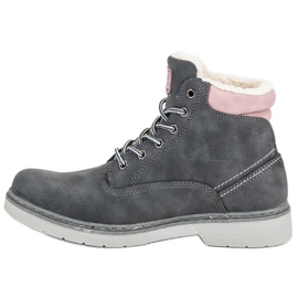 McKey Trapper mit Lammfellmantel grau 1