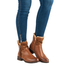 Forever Folie Warme Damenstiefel braun 1