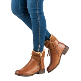 Forever Folie Warme Damenstiefel braun 2