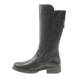 Ren But schwarze lange Stiefel 4371 navy blau 2