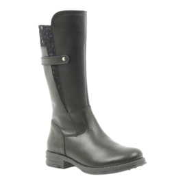 Ren But schwarze lange Stiefel 4371 navy blau 1