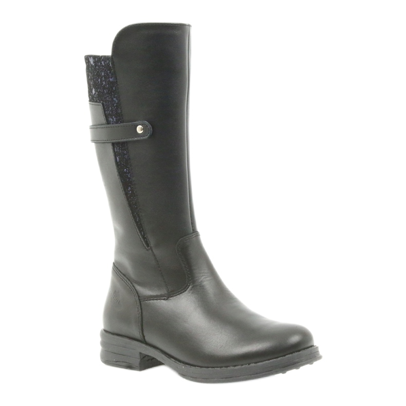 Ren But schwarze lange Stiefel 4371 navy blau 1