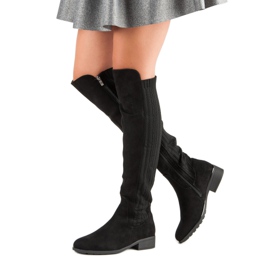 Filippo Stiefel mit flachem Absatz schwarz 2