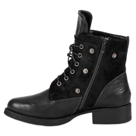 Schwarze Bikerstiefel 1