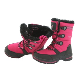 American Club Amerikanische Winterstiefel mit 702SB Membran schwarz rosa 4