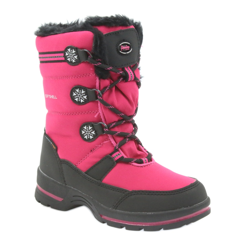 American Club Amerikanische Winterstiefel mit 702SB Membran schwarz rosa 1