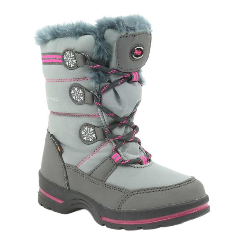 American Club Amerikanische Winterstiefel mit 702SB Membran grau rosa 1