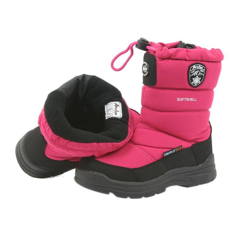 American Club Amerikanische Winterstiefel mit 801SB Membran schwarz rosa 4