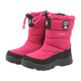American Club Amerikanische Winterstiefel mit 801SB Membran schwarz rosa 3