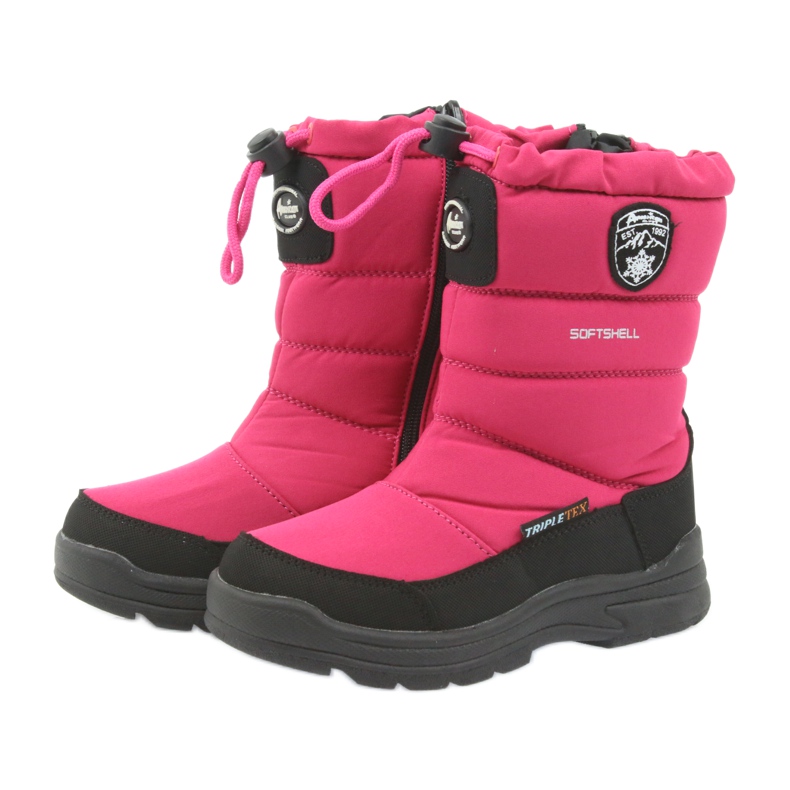 American Club Amerikanische Winterstiefel mit 801SB Membran schwarz rosa 3