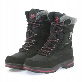 American Club Schwarze Softshell-Schneestiefel mit amerikanischer SN19/20-Membran rosa grau 3
