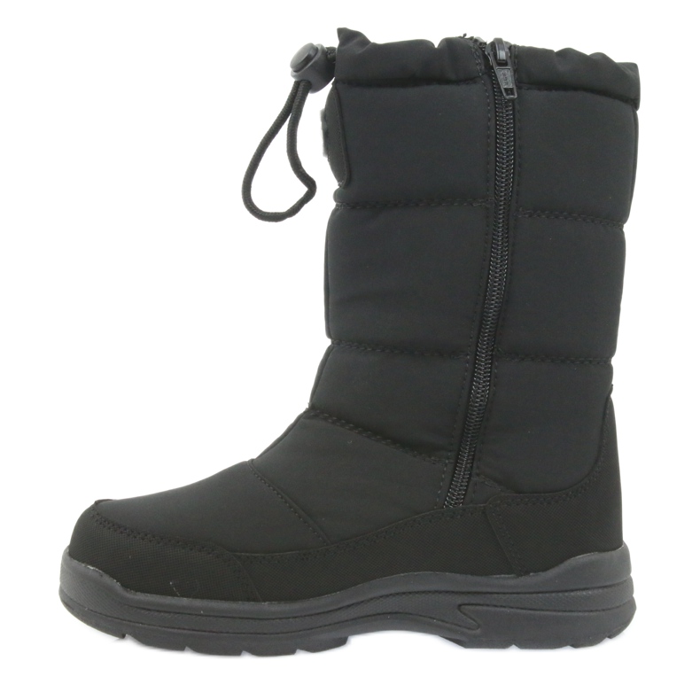 American Club American 801SB schwarze Schneestiefel mit Membran 2