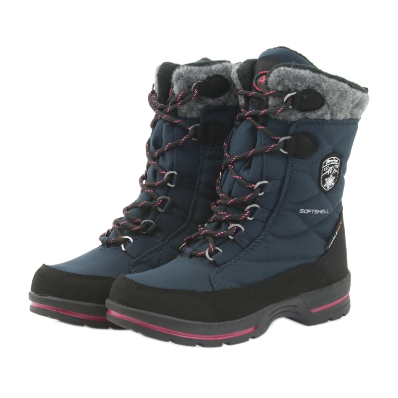 American Club Schneestiefel mit amerikanischer 801SB Granat-Membran schwarz marineblau 3