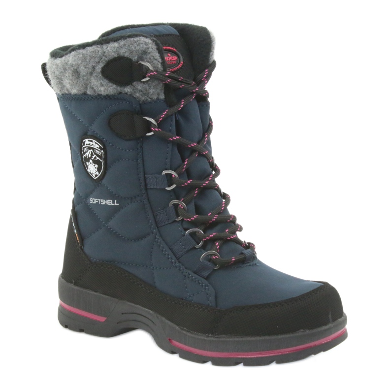 American Club Schneestiefel mit amerikanischer 801SB Granat-Membran schwarz marineblau 1