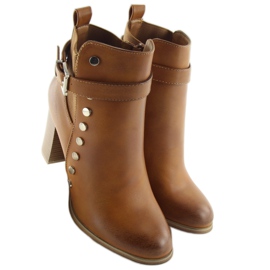 Stiefel mit hohen Absätzen camel 88073 braun 2