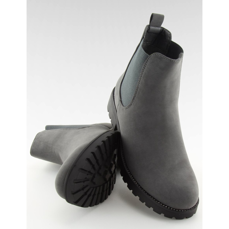 Graue Chelsea Boots für Damen SP16 Grau 2