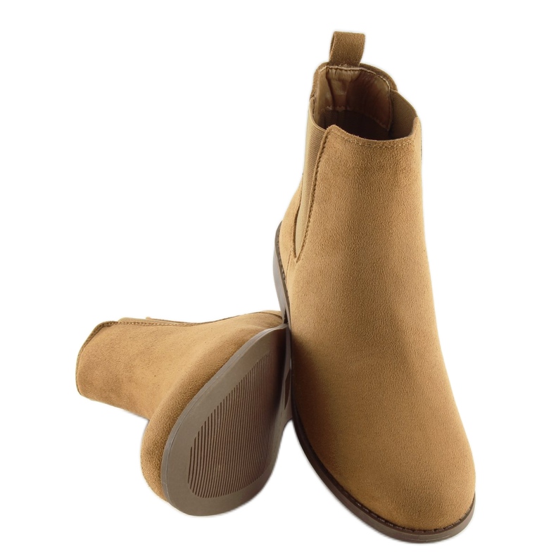 Camel LJ111 Camel Chelsea-Boots für Damen braun 2
