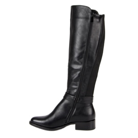 Schwarze VINCEZA Stiefel 1
