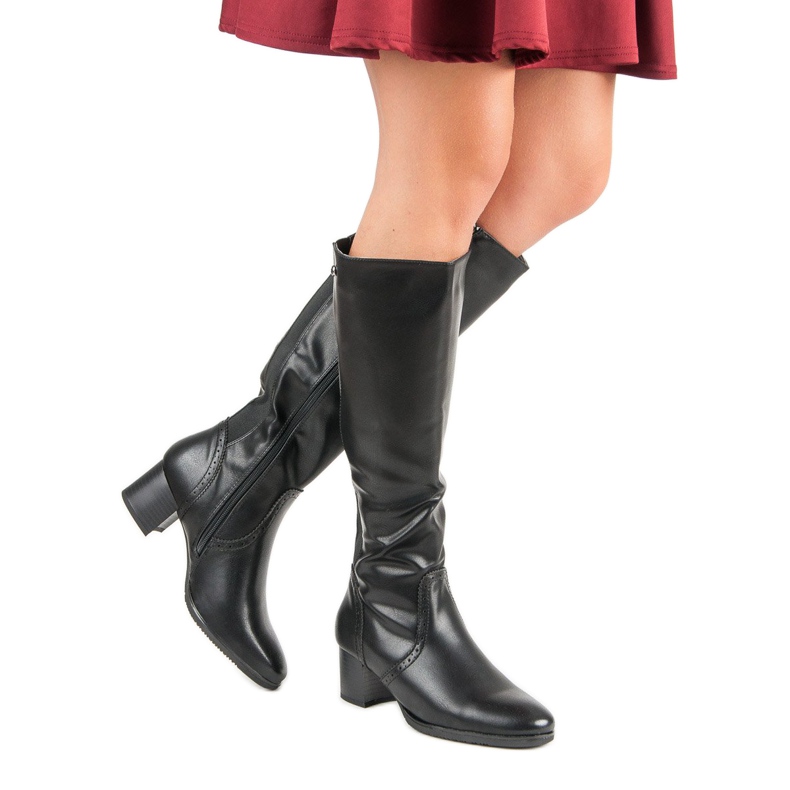 Filippo Schwarze klassische Stiefel 2