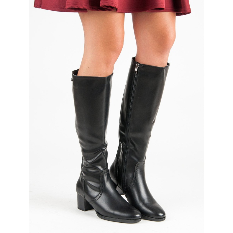 Filippo Schwarze klassische Stiefel 1