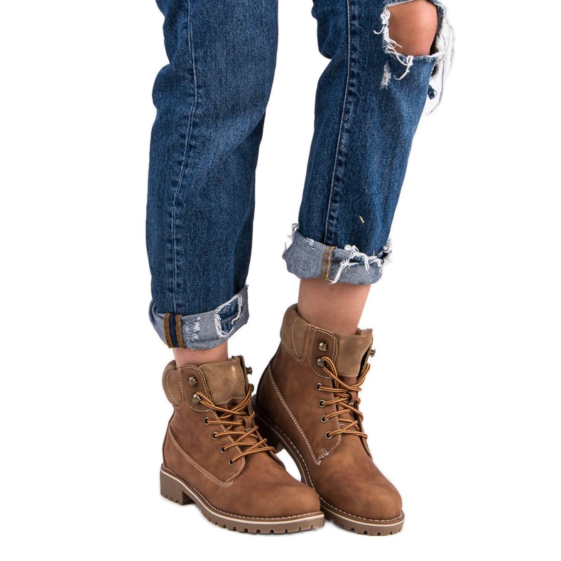 Super Me Geknotete Trapper braun 1