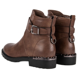 Groto Gogo Bequeme Arbeiterstiefel braun 2