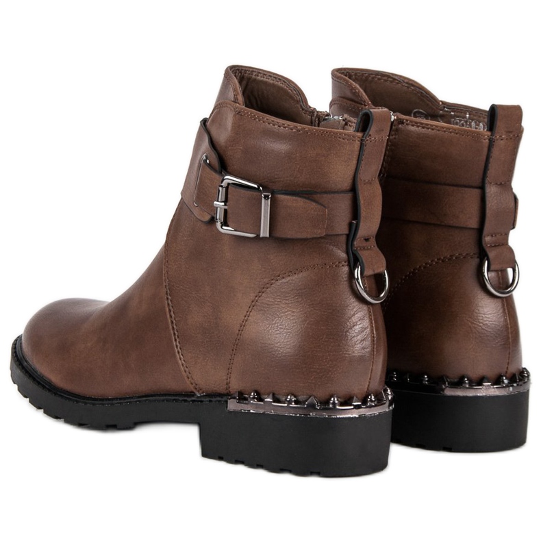 Groto Gogo Bequeme Arbeiterstiefel braun 2