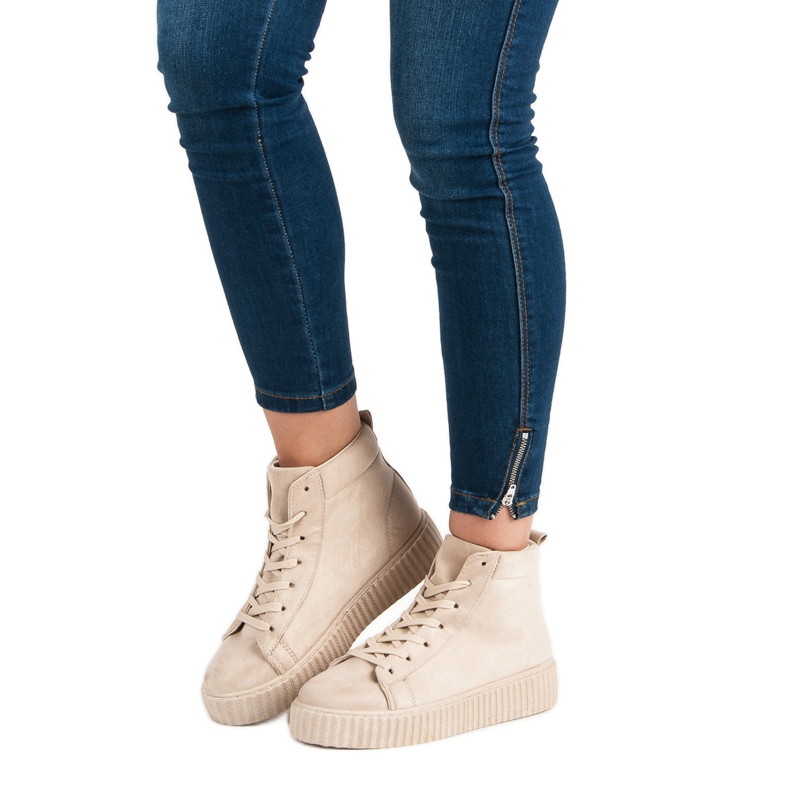 Wilady Sneakers über dem Knöchel braun 1