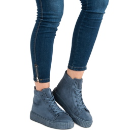 Wilady Sneaker über dem Knöchel blau 1