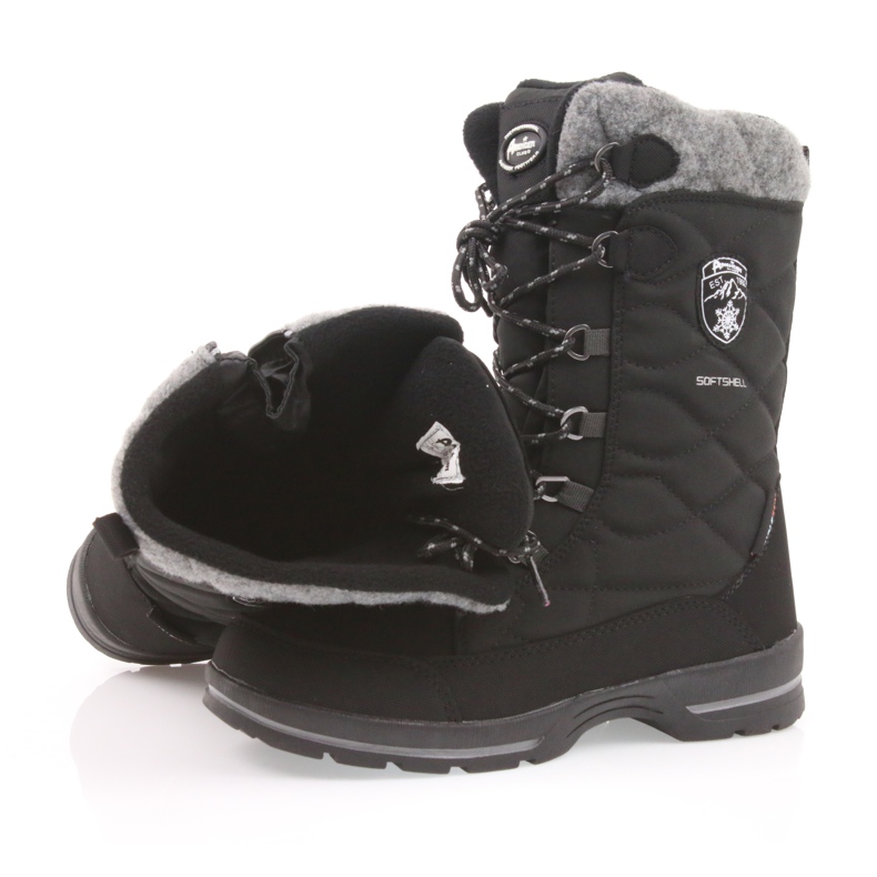 American Club Schneestiefel mit American 702SB Membran, schwarz grau 4