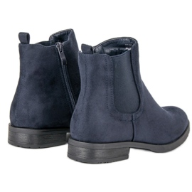 Chelsea-Stiefel aus Wildleder blau 1