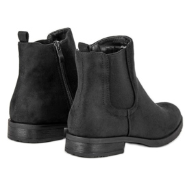 Chelsea-Stiefel aus Wildleder schwarz 1