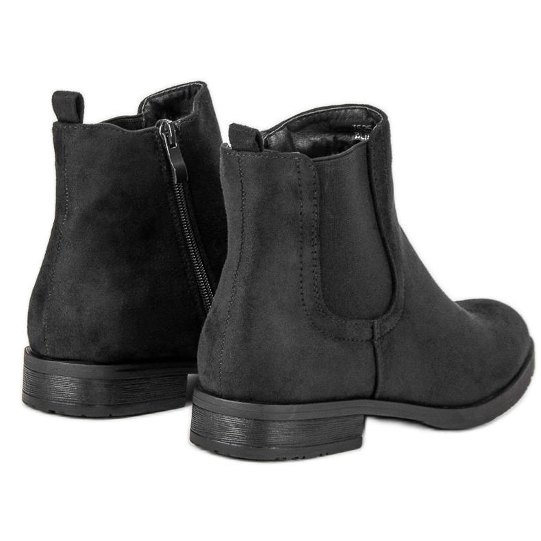 Chelsea-Stiefel aus Wildleder schwarz 1