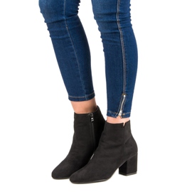 Nio Nio Klassische Wildlederstiefel schwarz 1