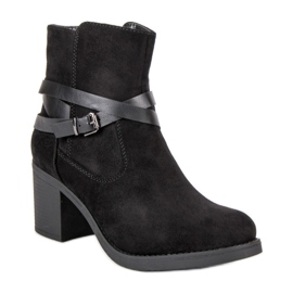 Super Mode Wildleder Stiefeletten schwarz 1