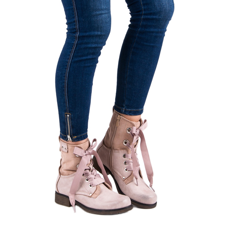 Bestelle Puderbeutel aus Wildleder mehrfarbig rosa 1