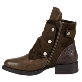 Braune Bikerstiefel 1