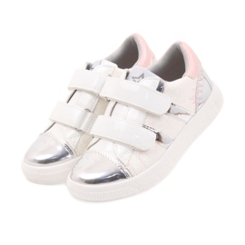 American Club Turnschuhe, Sportschuhe American 16699 rosa grau weiß 3