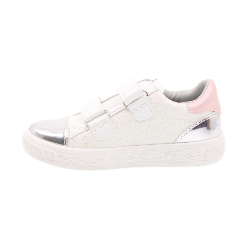 American Club Turnschuhe, Sportschuhe American 16699 rosa grau weiß 2