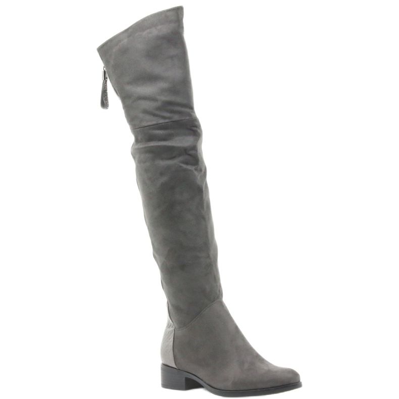 Graue Filippo 379 Kniestiefel 1